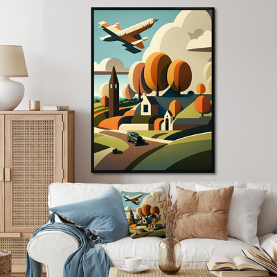 " Little Village In Autumn Countryside "