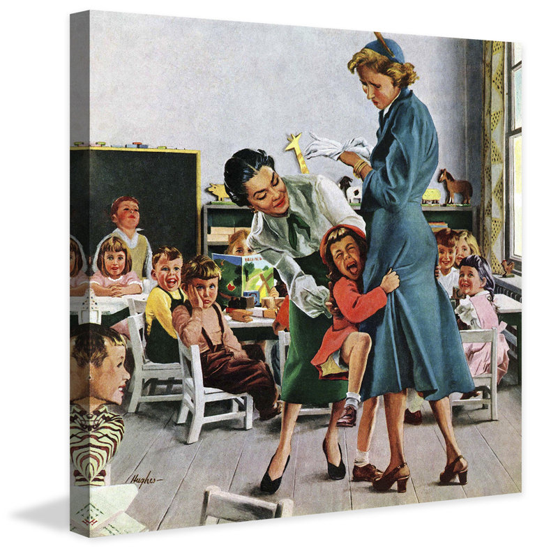 Separation Anxiety by George Hughes - Wrapped Canvas Painting, 46cm H x 46cm W