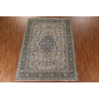 Seritta One-of-a-Kind Rectangle 8'3'' X 10'11'' 1960s Wool Area Rug in Beige