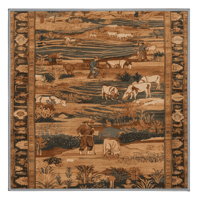 Machine Washable Turkish Brown Area Rug