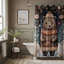 Rideau de douche 1 pièce Folk Art Baby Bear-474560835