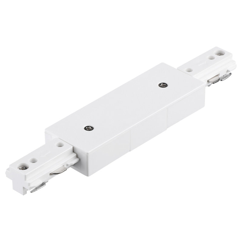 Connecteur d'alimentation en H à rail d'alimentation H, ensemble d'éclairage sur rail à 3 fils et 1 circuit de type H, blanc