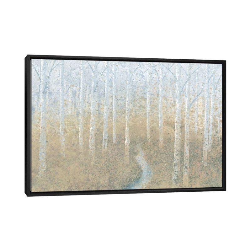 «Silver Waters» par James Wiens, impression sur toile tendue, H 18 po x l 26 po x P 1,5 po, Toile avec cadre noir