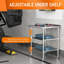 Table de travail en acier inoxydable 24 po x 36 po en métal avec 2 tablettes réglables et roulettes pour dosseret pour la cuisine commerciale, l'extérieur, le restaurant, l'hôtel et le garage-301085257