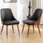 48cm H Upholstered Parsons Chair in Black-1035562793