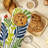 Flora Waves Oven Mitt Cotton Twill