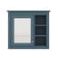 Armoire murale de rangement de salle de bain murale, armoire à pharmacie 30 po x 28 po avec porte miroir et étagère personnalisable-1533942713