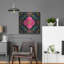 «Floral Fiesta Tile Ix» par Laura Marshall, art mural en métal-102872825