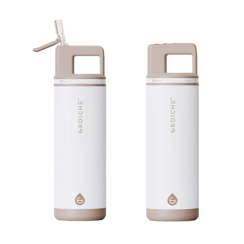 Bouteille d'eau Grosche, 20 oz, Blanc