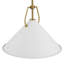 Luminaire suspendu 18 po avec abat-jour blanc-129402189