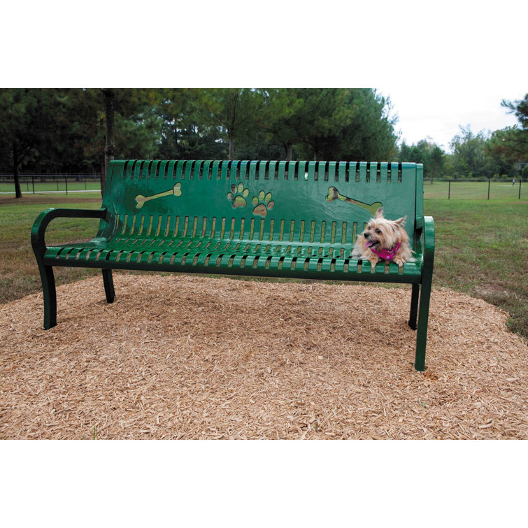 Arlmont & Co. Murice Metal Outdoor Bench 