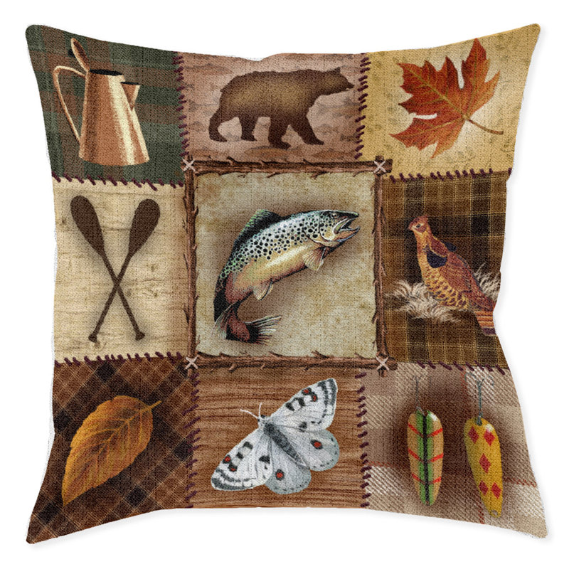 Coussin décoratif d'intérieur Wilderness Patch