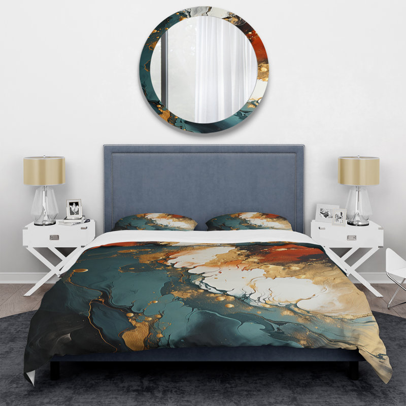 Ensemble de housse de couette White White, Housse de couette pour très grand lit et 2 très 