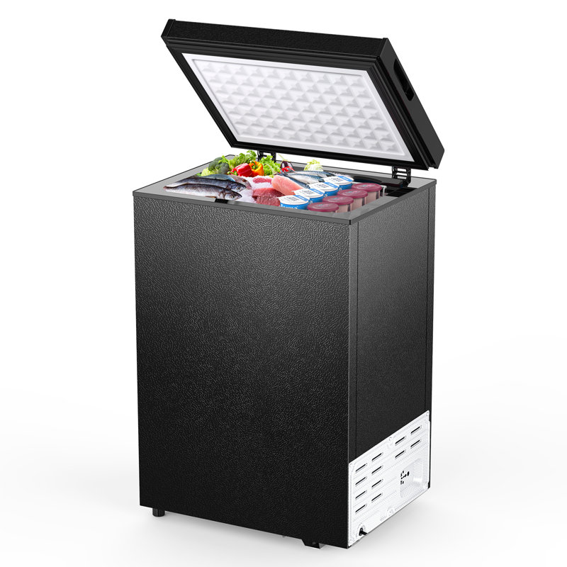 R.W.Flame 2.8 Cu.ft. Garage Ready Chest Freezer With Adjustable Temperature, Black