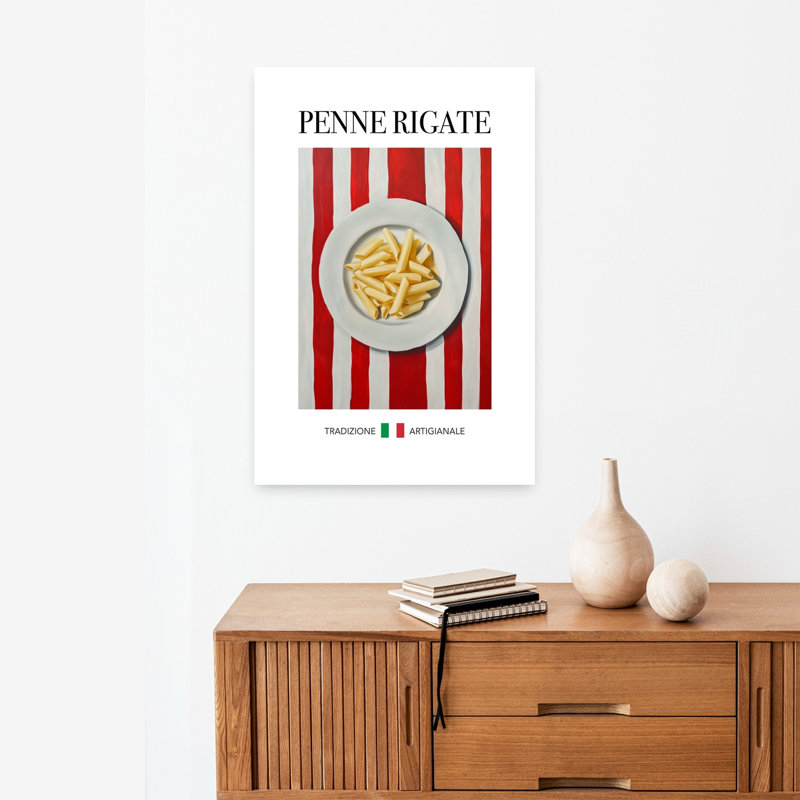 Art mural classique traditionnel contemporain Penne, H 24 po x l 16 po