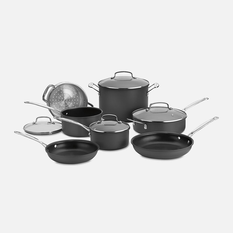 Cuisinart Chef's Classic 11 Piece Non Stick Hard-Anodized Cookware Set