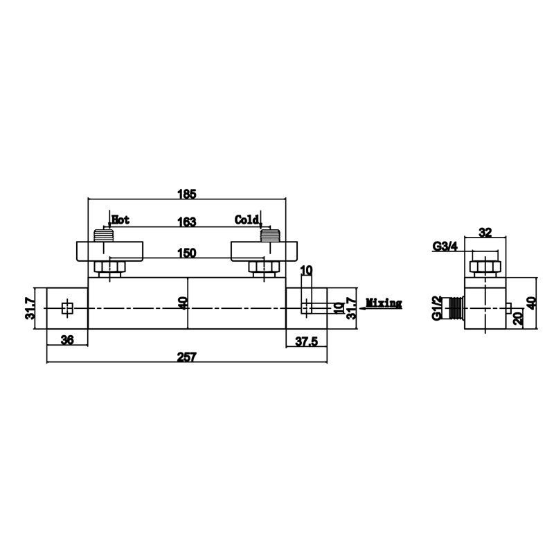 Thermostatic Bar Valve
