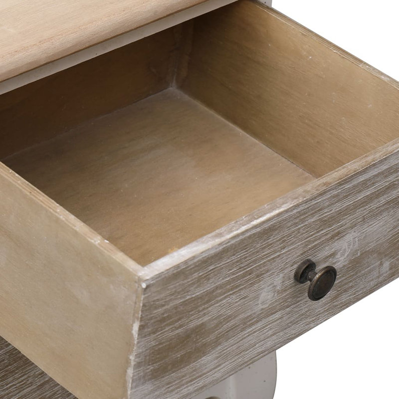 Karg 35cm W Solid Wood Bedside Table