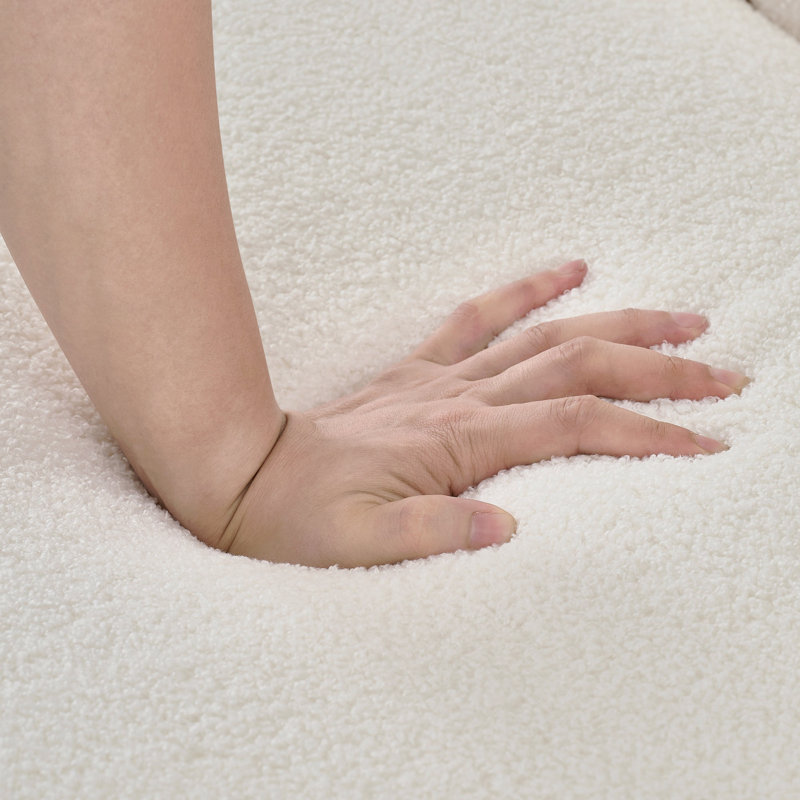 Canapé surdimensionné en tissu chenille de 85 po, canapé profond de luxe à 3 places, canapé capitonné de style moderne, canapé avec pieds en métal doré
