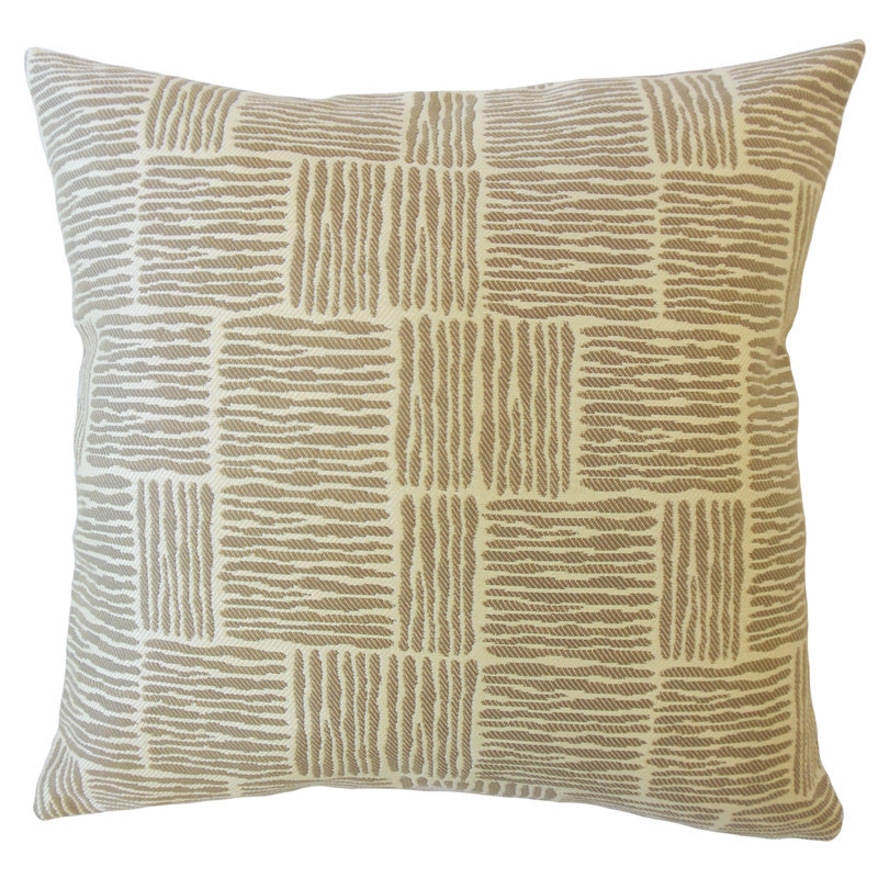 Coussin Perrin, 18 po x 18 po, Mandarin