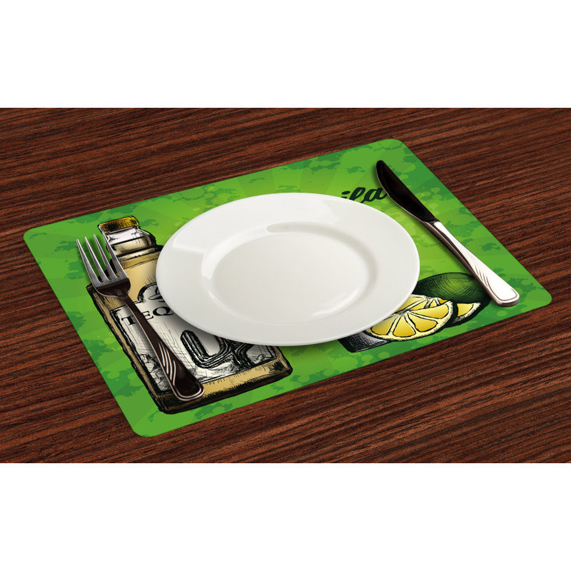 Polyester Food & Drink Rectangle Placemat