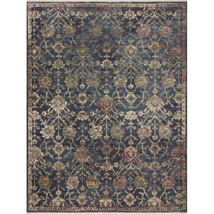 Lark Manor Febbas Navy Rug & Reviews | Wayfair