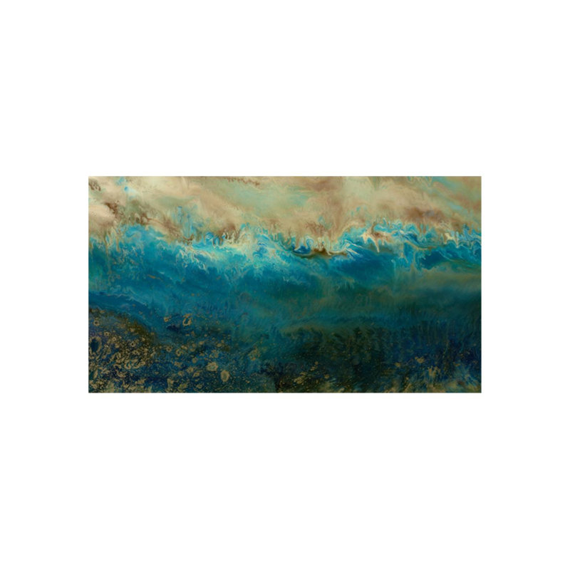 Shimmering III Painting by Blakely Bering, Knife Gel, 47" H x 85" W x 1.5" D