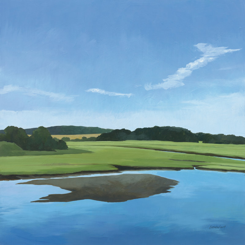 Seapowet Marsh by Kathrine Lovell - Wrapped Canvas Painting, 76cm H x 76cm W