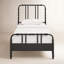 42" W Iron Twin Bed with Slat Kit and Spindle Headboard-68740460