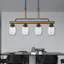 Luminaire suspendu à 4 lumières pour îlot de cuisine