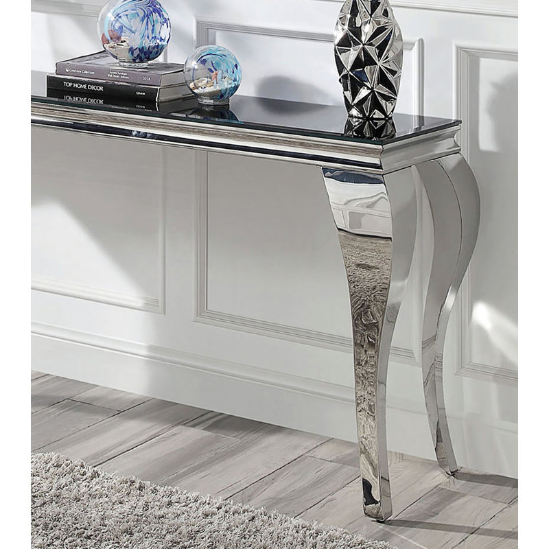 Glam, canapé contemporain, console, table d'entrée, Noir