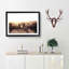 Herd of Elephants on a Dusty Road in Abstract - Picture Frame Painting Print-55763214-55763215