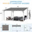 Aluminum Pergola with Canopy
