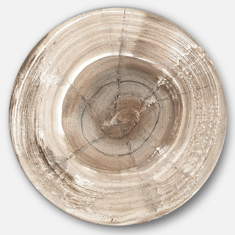 Éléments naturels, cercle II - Peinture, cercle métallique, H 36 po x l 36 po x P 1 po