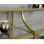 Kambelle Glass Top Console Table-1538237762