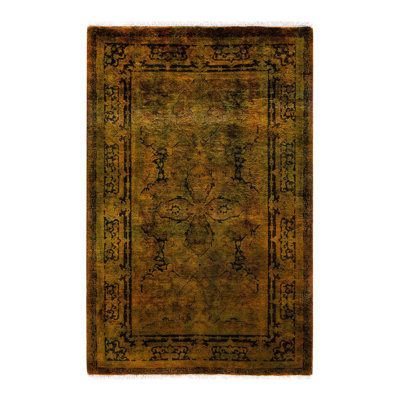 Xola One-of-a-Kind 2' 8" X 4' 1" New Age Wool Area Rug Yellow