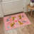 Abraham Spottedia Animal Print Machine Washable Pink / Yellow Indoor Area Rug with Non-Slip Backing-1696022361