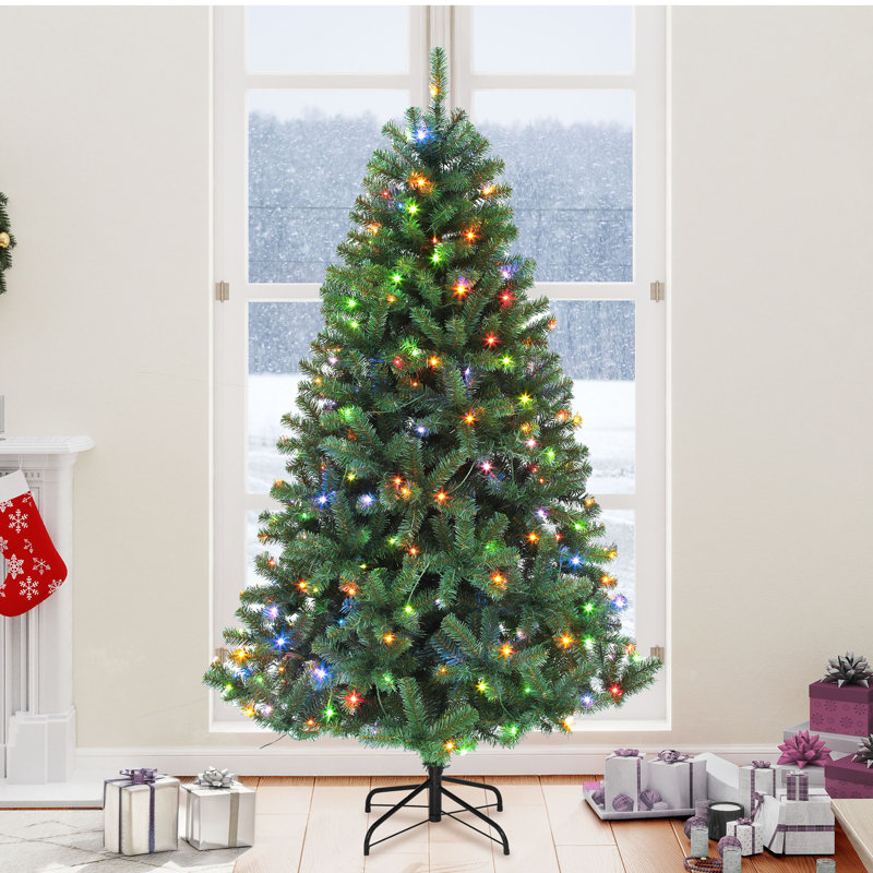 Arbre de Noël épinette pré-éclairé, H 14,4 pi