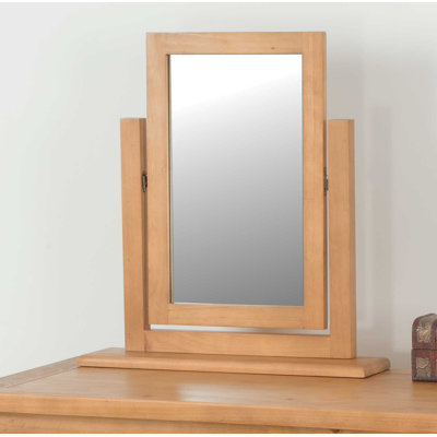 Zuckerman Wood Flat Wall Mirror