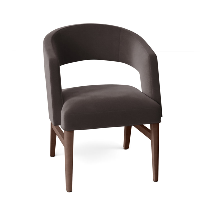 Chaise avec accoudoirs Bryant, Noyers, 9953 vison