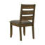 Set Of 2 Upholstered Seat Dining Chairs