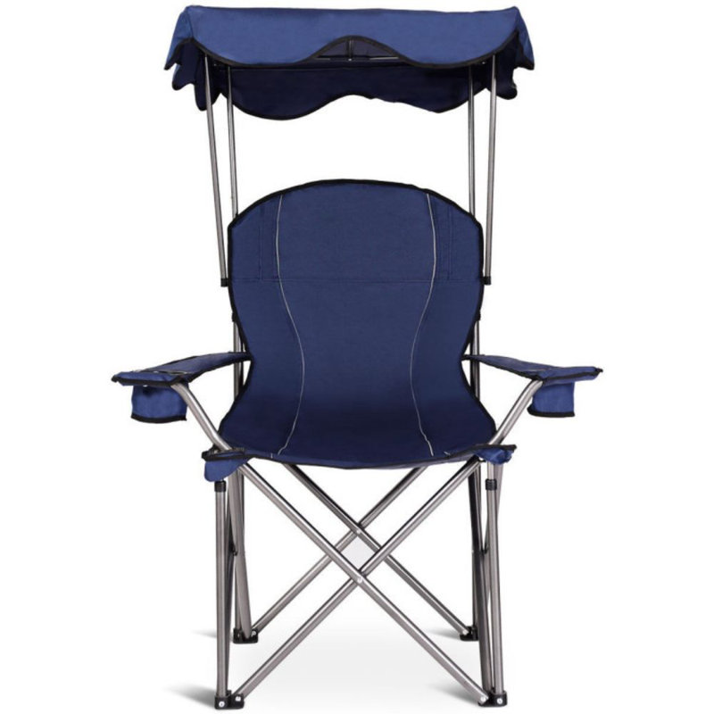 Chaise de camping pliante Gordillo, Bleu