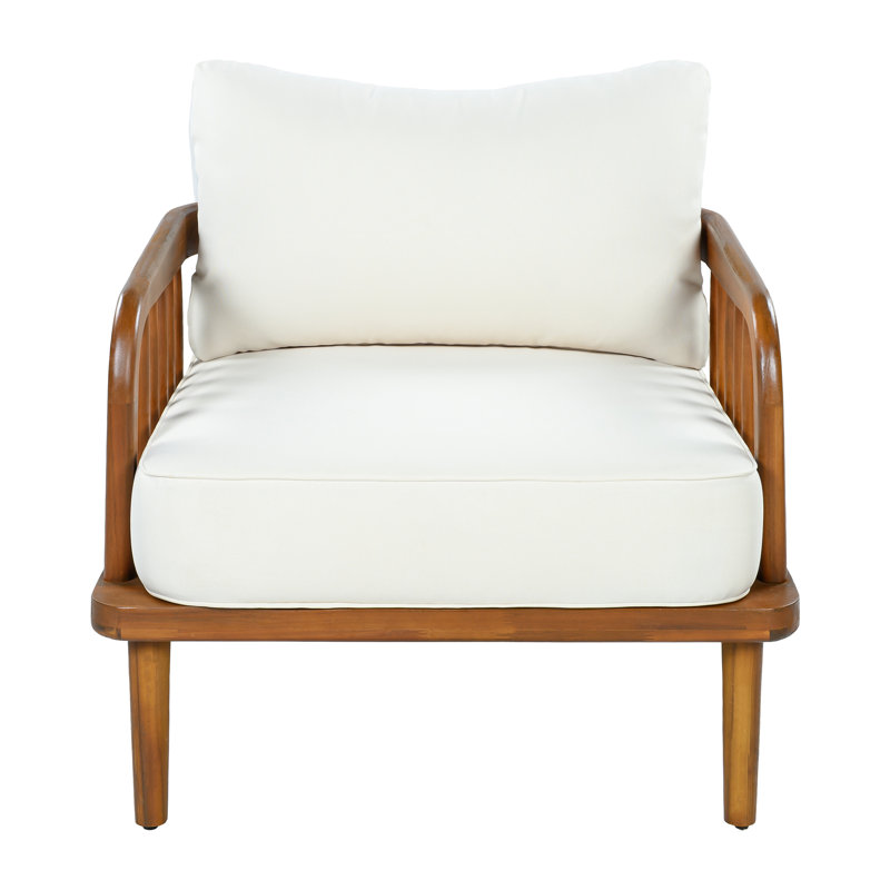 Chaise d'appoint de patio moderne Garron, 1
