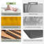 Chaise de travail en velours Doreen-1216894330
