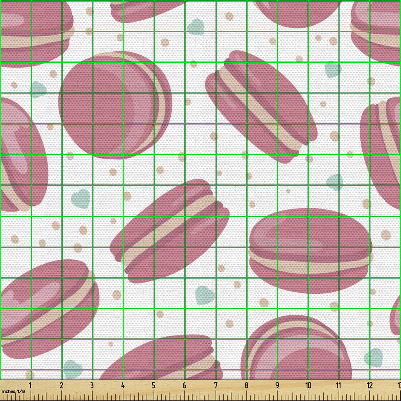 Chloe-Jane Macaroon Cookies Hearts Dots Multi-Purpose Fabric