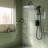 Shower Faucet Set, G-Promise 14 Inch Shower Head With Rough-In Valve-127309077