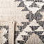 Tapis gris / noir en jute tissé à plat à la main Mabrey Southwestern-1091086507