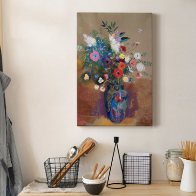 Bouquet de fleurs - peinture sur toile tendue