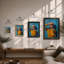 Yellow Sweater, Blue Sky Modern - Print-398788345-398788347