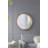 31.5" Round Pine Wood Mirror